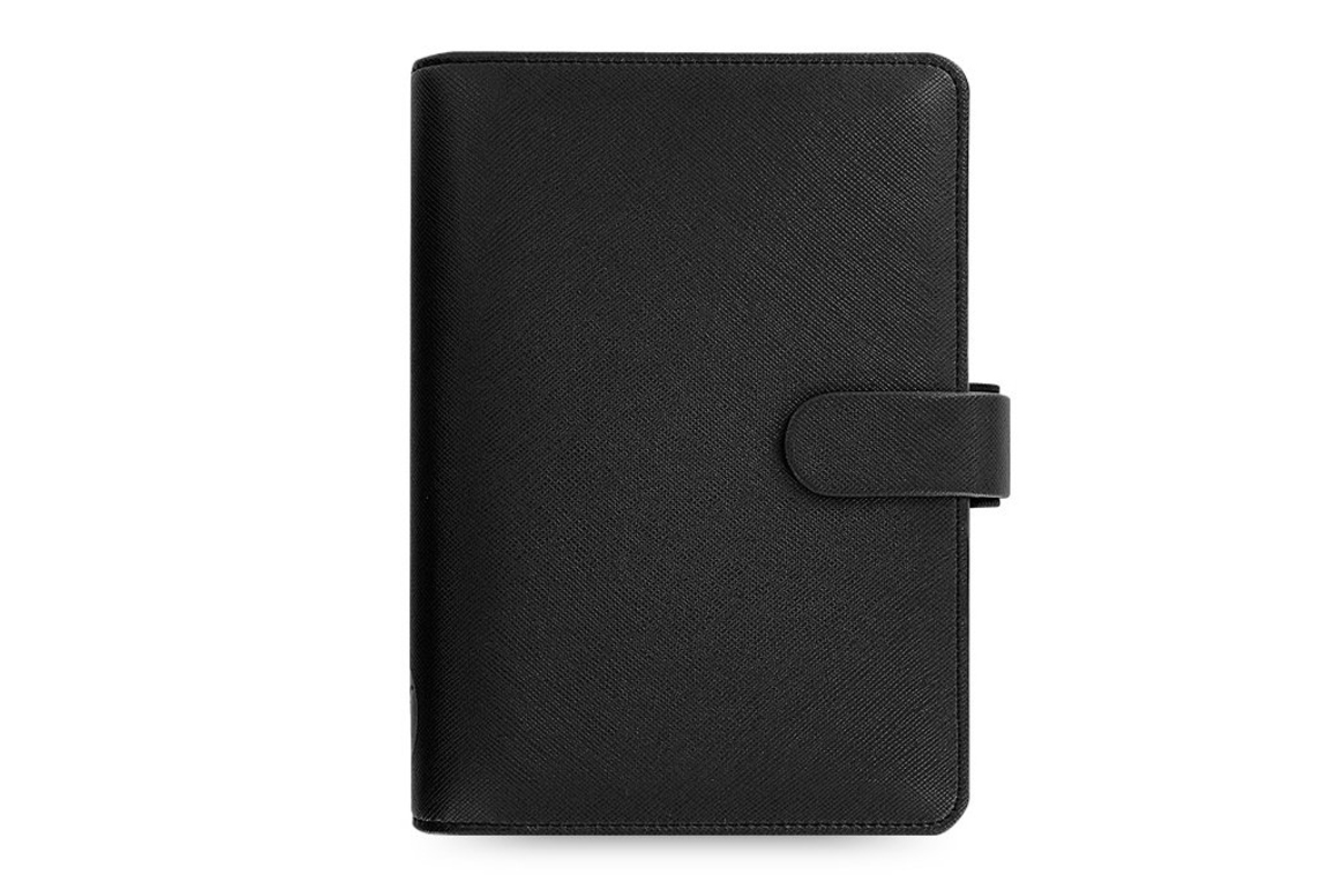 Filofax Personal Saffiano Black Organizer